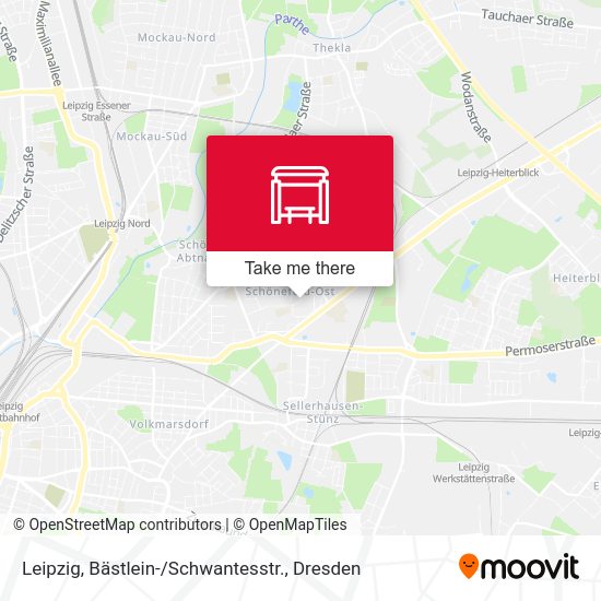 Карта Leipzig, Bästlein- / Schwantesstr.