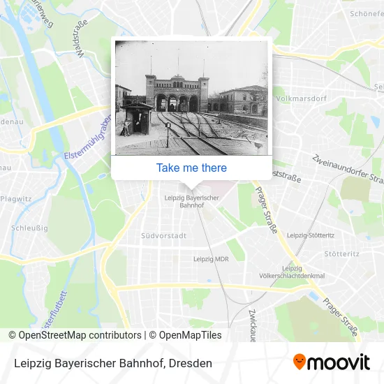 Карта Leipzig Bayerischer Bahnhof