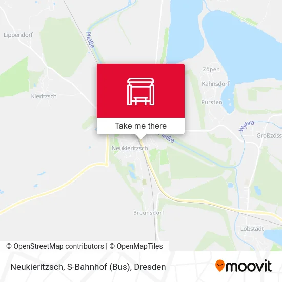 Карта Neukieritzsch, S-Bahnhof (Bus)