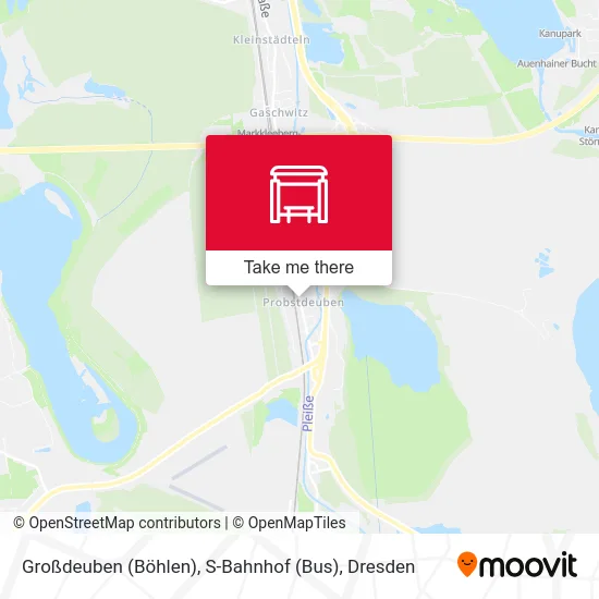 Карта Großdeuben (Böhlen), S-Bahnhof (Bus)