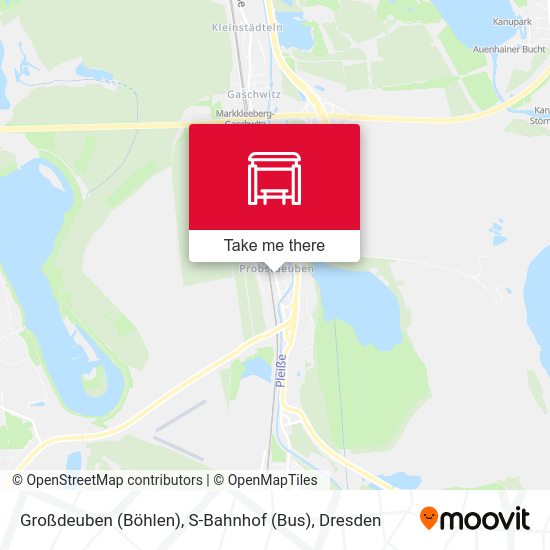 Карта Großdeuben (Böhlen), S-Bahnhof (Bus)