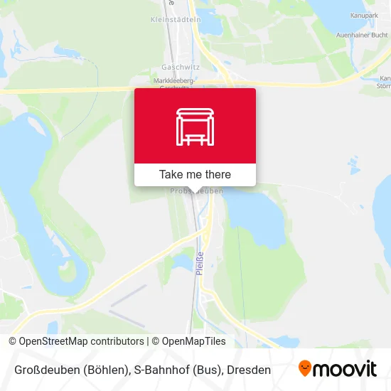 Карта Großdeuben (Böhlen), S-Bahnhof (Bus)