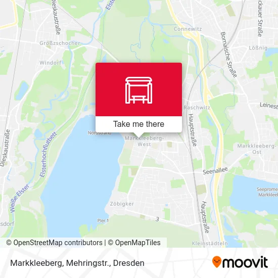 Карта Markkleeberg, Mehringstr.