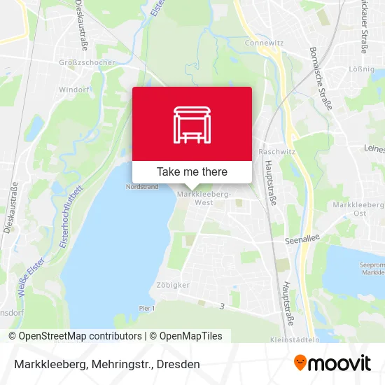 Карта Markkleeberg, Mehringstr.