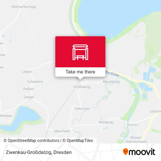Карта Zwenkau-Großdalzig