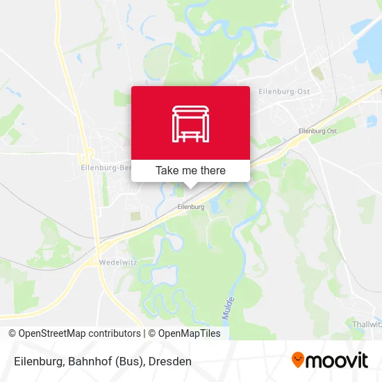 Карта Eilenburg, Bahnhof (Bus)