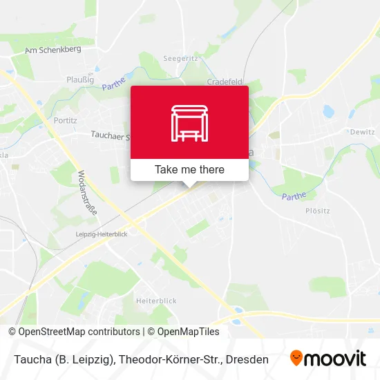 Карта Taucha (B. Leipzig), Theodor-Körner-Str.