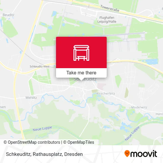 Карта Schkeuditz, Rathausplatz