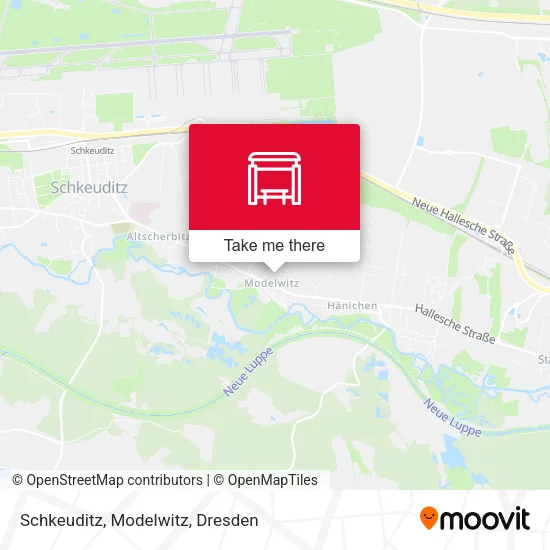 Карта Schkeuditz, Modelwitz