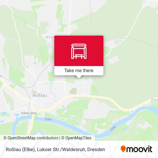 Карта Roßlau (Elbe), Lukoer Str. / Waldesruh