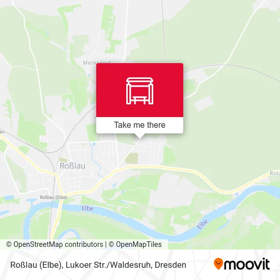 Карта Roßlau (Elbe), Lukoer Str. / Waldesruh