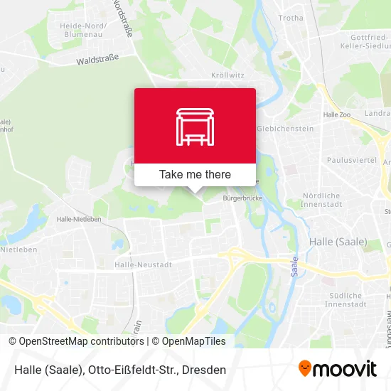 Карта Halle (Saale), Otto-Eißfeldt-Str.