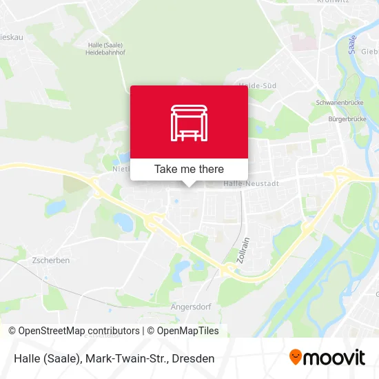 Карта Halle (Saale), Mark-Twain-Str.