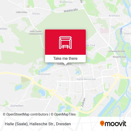 Карта Halle (Saale), Hallesche Str.