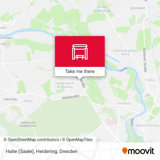 Карта Halle (Saale), Heidering