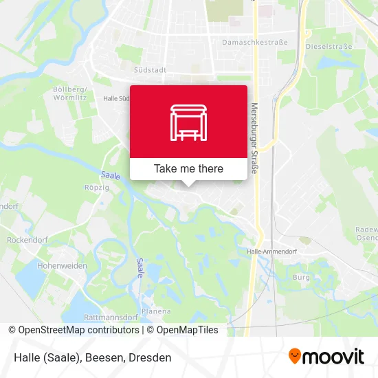 Карта Halle (Saale), Beesen