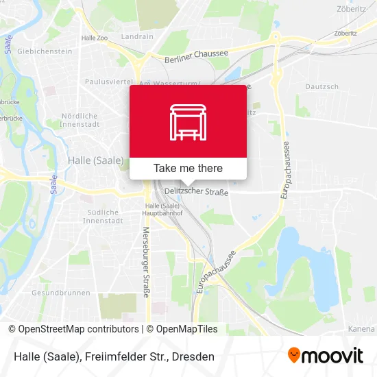 Карта Halle (Saale), Freiimfelder Str.