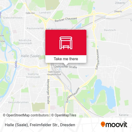 Карта Halle (Saale), Freiimfelder Str.