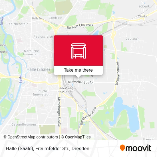 Карта Halle (Saale), Freiimfelder Str.
