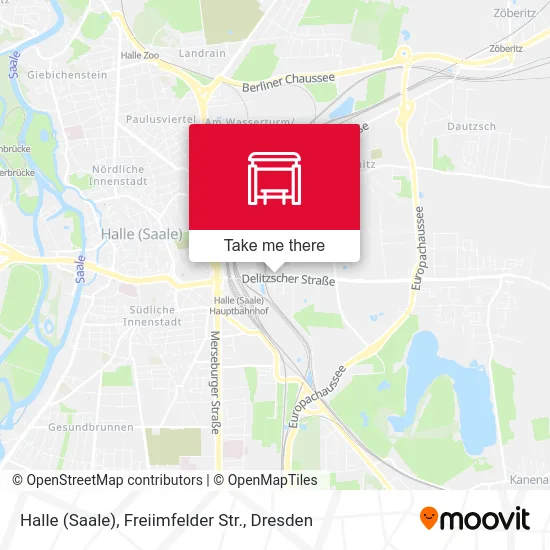 Карта Halle (Saale), Freiimfelder Str.