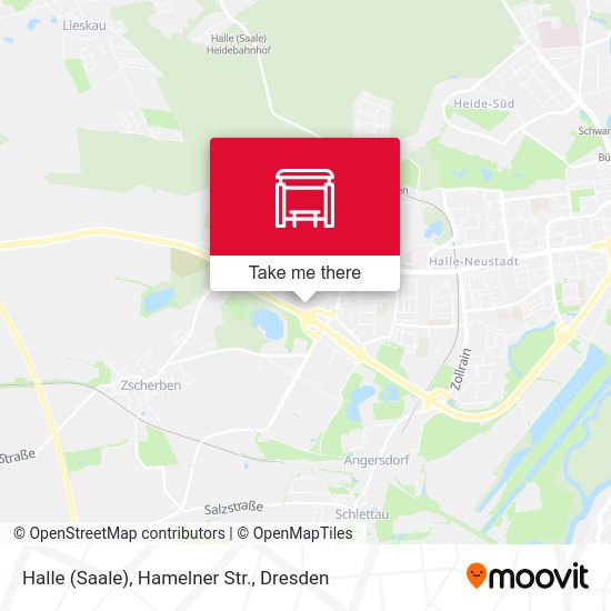 Карта Halle (Saale), Hamelner Str.