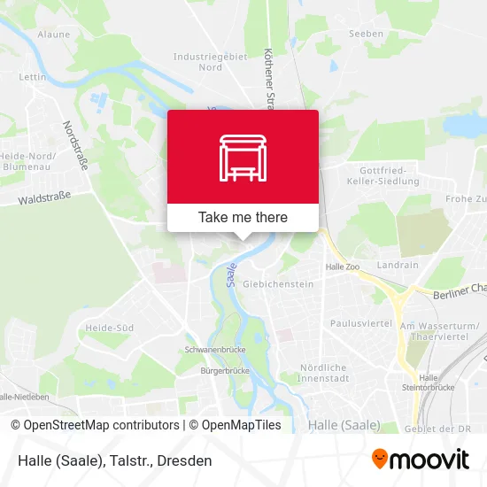 Карта Halle (Saale), Talstr.