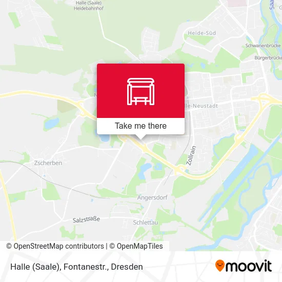 Карта Halle (Saale), Fontanestr.