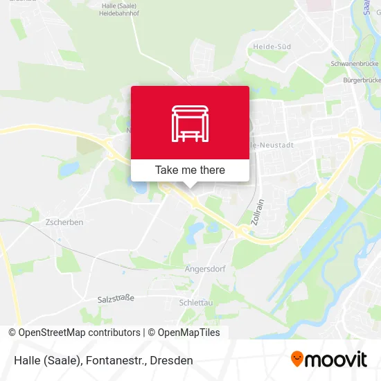 Карта Halle (Saale), Fontanestr.