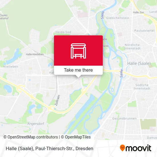 Карта Halle (Saale), Paul-Thiersch-Str.