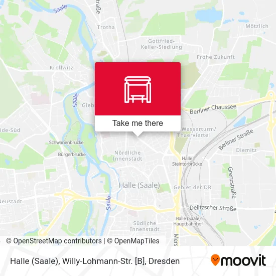 Карта Halle (Saale), Willy-Lohmann-Str. [B]