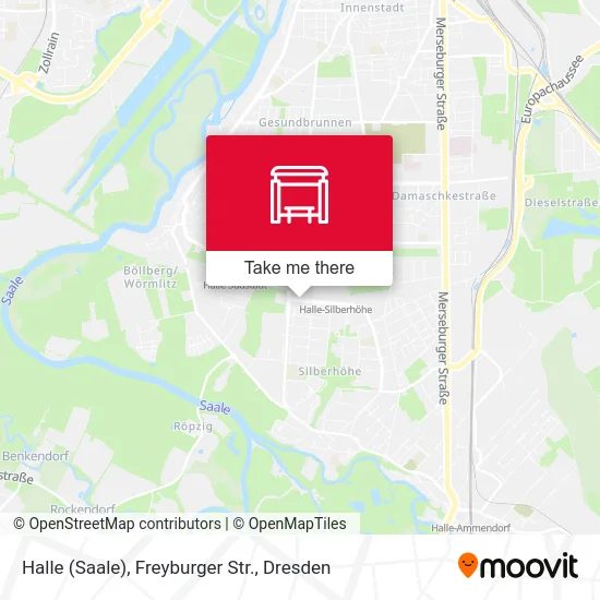 Карта Halle (Saale), Freyburger Str.