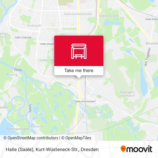 Карта Halle (Saale), Kurt-Wüsteneck-Str.