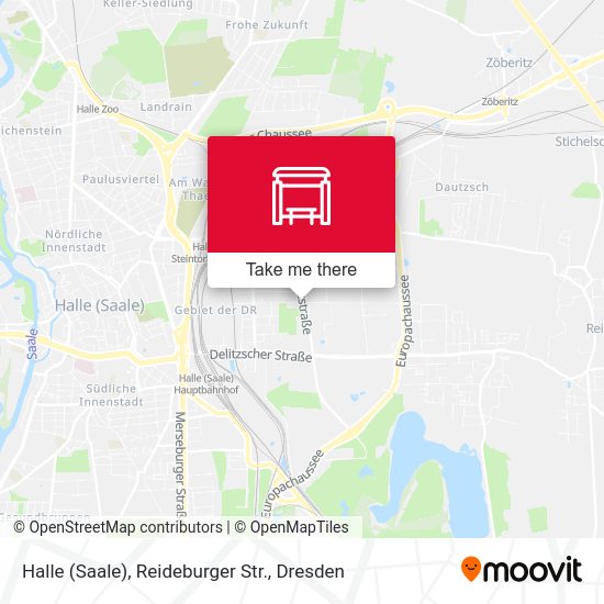 Карта Halle (Saale), Reideburger Str.