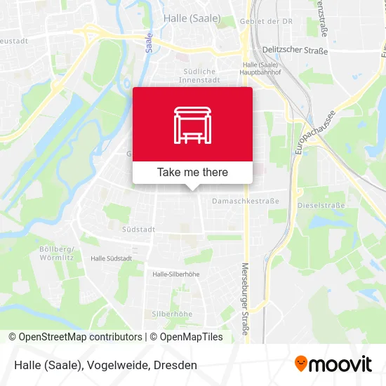 Карта Halle (Saale), Vogelweide