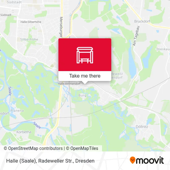 Карта Halle (Saale), Radeweller Str.