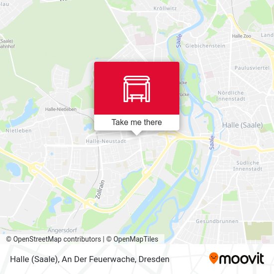 Карта Halle (Saale), An Der Feuerwache