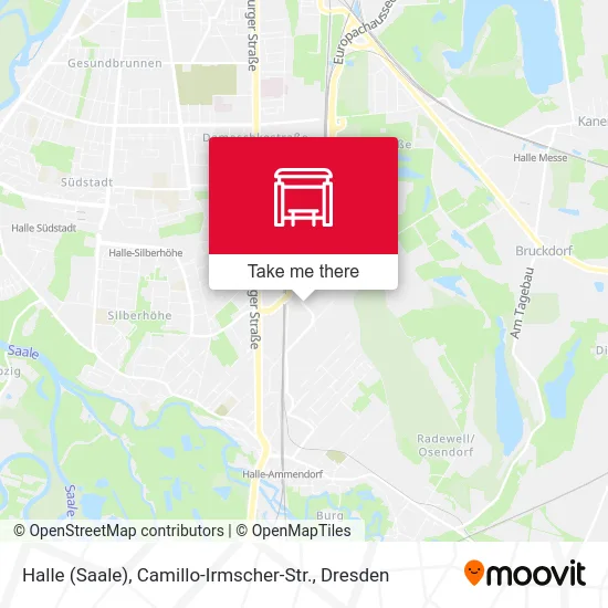 Карта Halle (Saale), Camillo-Irmscher-Str.