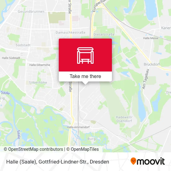 Карта Halle (Saale), Gottfried-Lindner-Str.