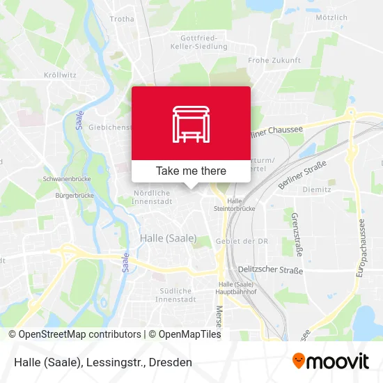 Карта Halle (Saale), Lessingstr.