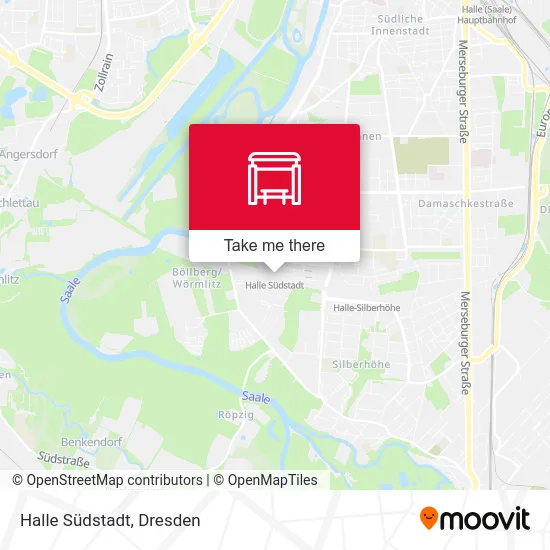 Halle Südstadt map