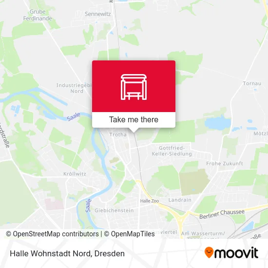 Карта Halle Wohnstadt Nord