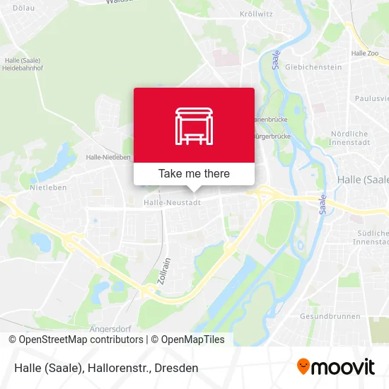 Карта Halle (Saale), Hallorenstr.