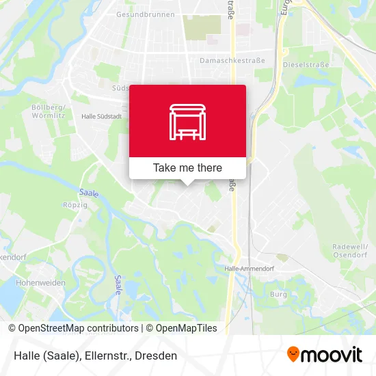 Карта Halle (Saale), Ellernstr.