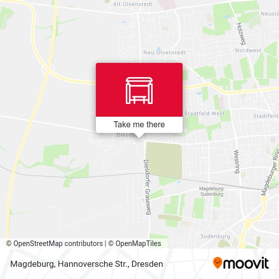 Карта Magdeburg, Hannoversche Str.