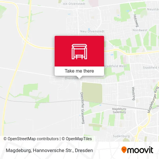 Карта Magdeburg, Hannoversche Str.