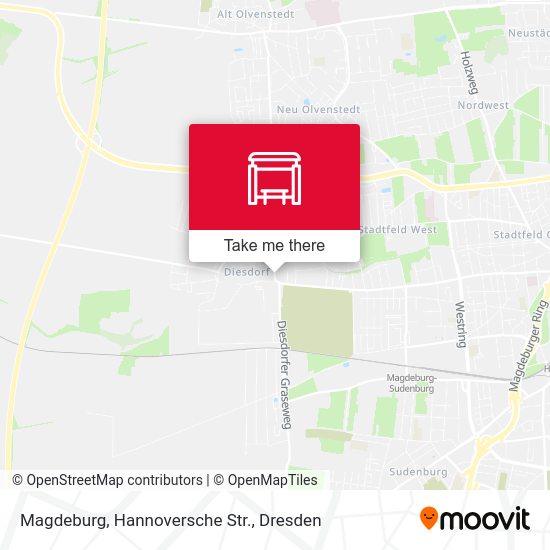 Карта Magdeburg, Hannoversche Str.