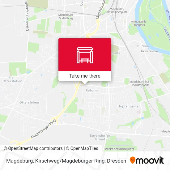 Карта Magdeburg, Kirschweg / Magdeburger Ring