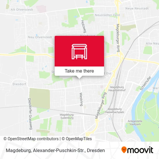 Карта Magdeburg, Alexander-Puschkin-Str.