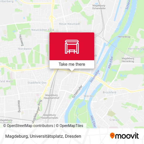 Карта Magdeburg, Universitätsplatz
