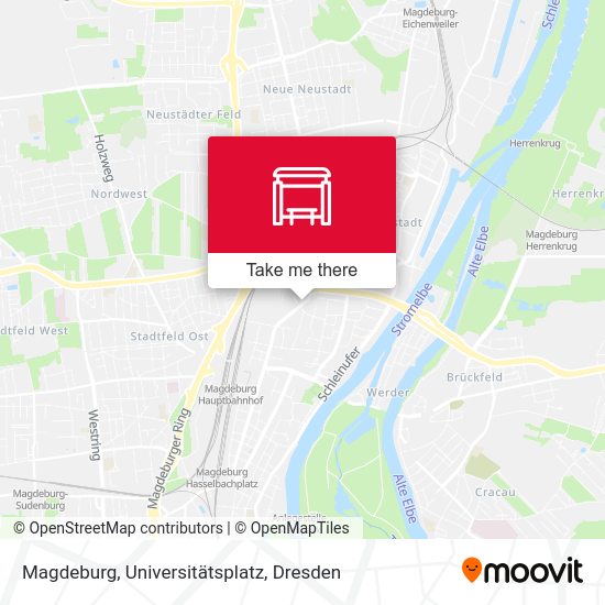 Карта Magdeburg, Universitätsplatz